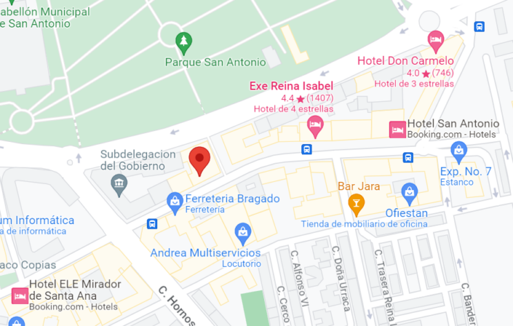 Mapa de Ávila ubicación gestoría